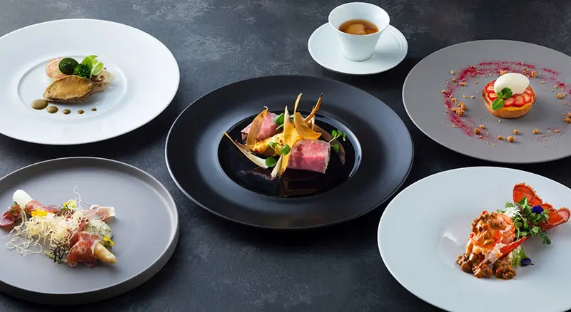 旬を感じるコース料理の数々を。