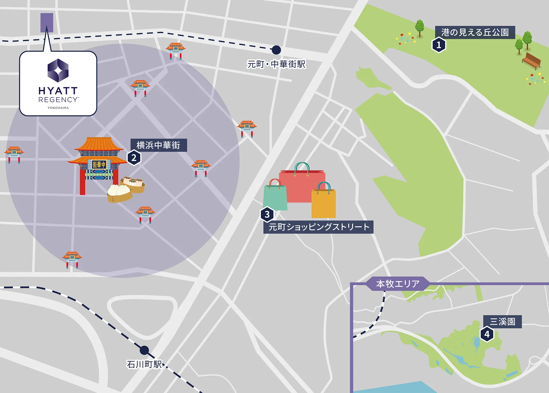 横浜中華街・山手・元町エリア